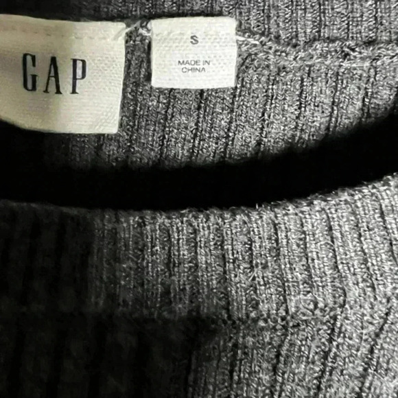 (2 for $15) Gap ribbed knit crew neck sweater dress/grey/size Small- NWOT - Picture 11 of 16